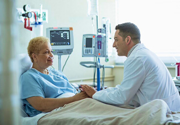Doctor checking a patient
